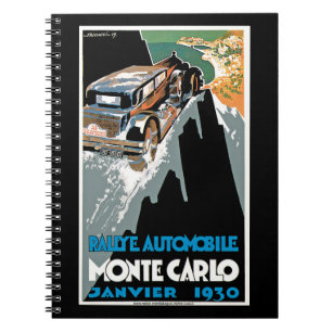 Rallye Automobile Monte Carlo Notizblock