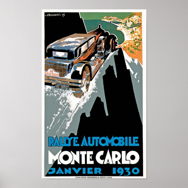 Rallye Automobile Monte Carlo Poster (Vorne)