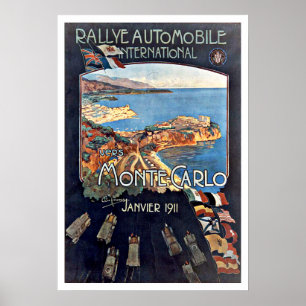 Rallye Monte Carlo Monaco Poster