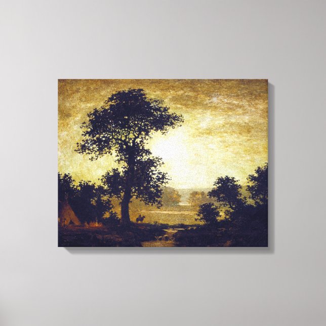 Ralph Albert Blakelock Moonlight Leinwanddruck (Vorderseite)