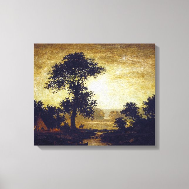 Ralph Albert Blakelock Moonlight Leinwanddruck (Vorderseite)