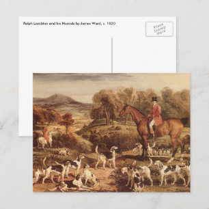 Ralph Lambton und seine Hunde von James Ward Postkarte