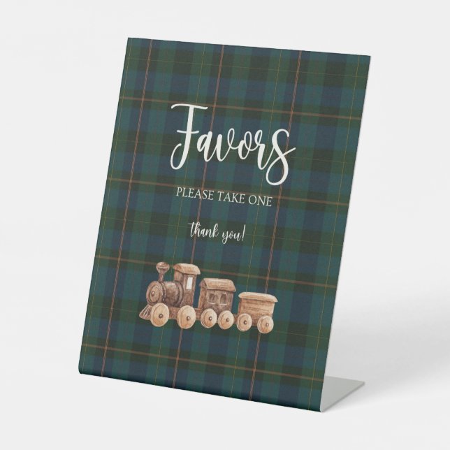 Ralph Lauren Inspired Baby Shower Favors Sign Sockelschild (Vorderseite)