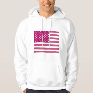 Ralph Lauren Pink American Flag Sweater Hoodie