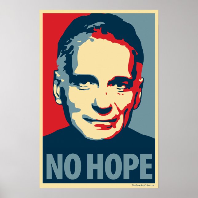 Ralph Nader - Keine Hoffnung: OHP Poster (Vorne)