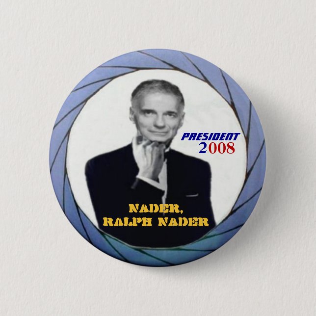 Ralph Nader-Knopf Button (Vorderseite)
