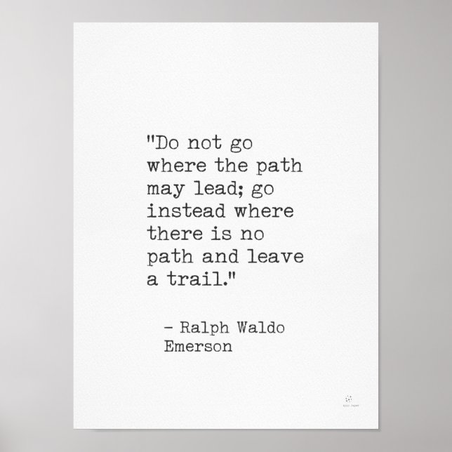 Ralph Waldo Emerson Poster (Vorne)
