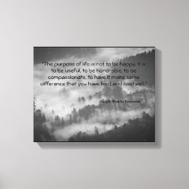 Ralph Waldo Emerson Quote Leinwand Art Black & Whi