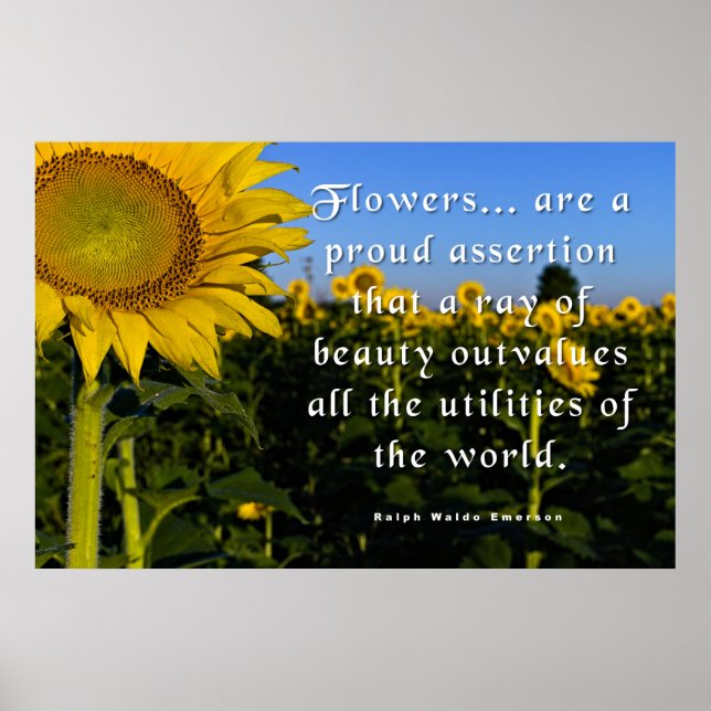 Ralph Waldo Emerson Zitat Poster (Vorne)