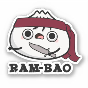 Ram-bao Funny Soldier Dimsun Pun Aufkleber