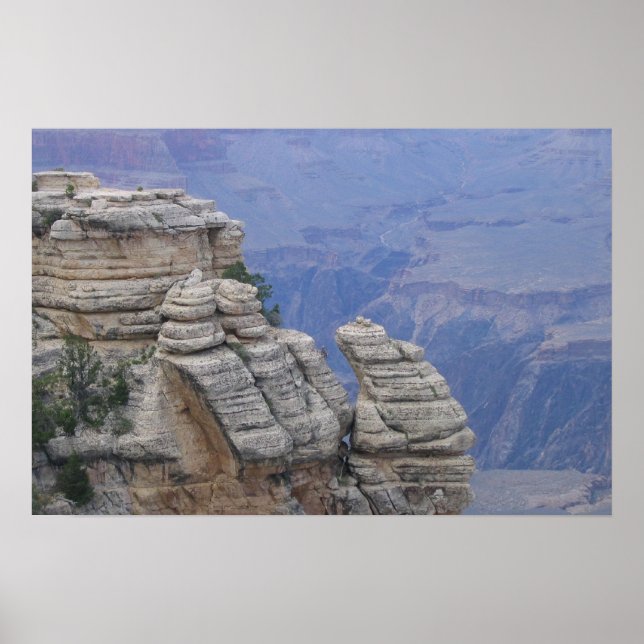 Ram Climbing Rock Face im Grand Canyon Poster (Vorne)
