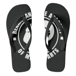 RAM drehen Reinfälle, großes weißes Logo um Flip Flops