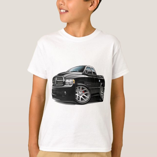 RAM Dualcab Schwarzes des Dodge-SRT10 T-Shirt (Vorderseite)