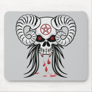 Ram Horned Skull Mousepad