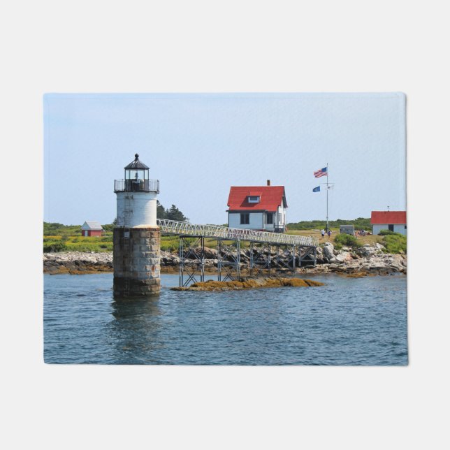 Ram Island Lighthouse, Maine Door Mat Fußmatte (Vorderseite)