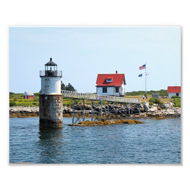 Ram Island Lighthouse, Maine Foto Print (Vorne)