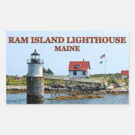Ram Island Lighthouse, Maine Stickers