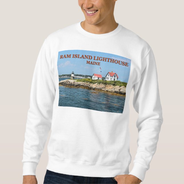 Ram Island Lighthouse, Maine Sweatshirt (Vorderseite)