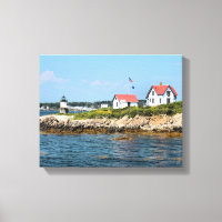 Ram Island Lighthouse, Maine Wrapped Canvas Print