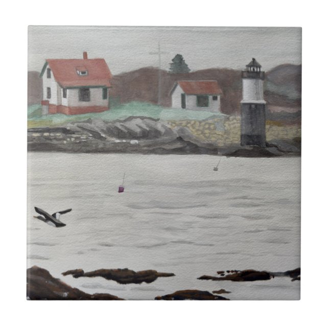 Ram Island Maine wird zu: Ram Island (Maine) Fliese (Vorderseite)