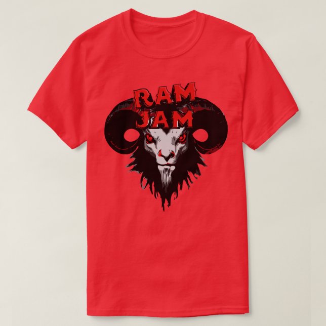Ram Jam Retro Rock Music T-Shirt (Design vorne)