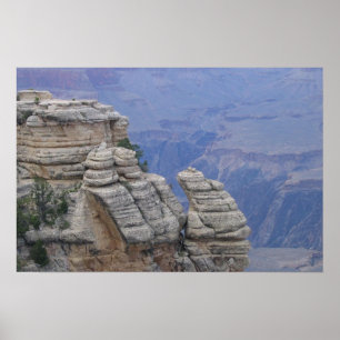 RAM-kletterndes Felsen-Gesicht am Grand Canyon Poster
