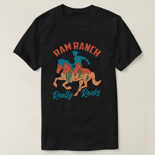 Ram Ranch Reale Rocks, Ram Ranch, Ram Ranch Lyric T-Shirt (Design vorne)