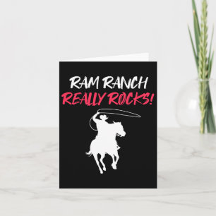 Ram Ranch Reale Rocks Reiten Cowb Karte