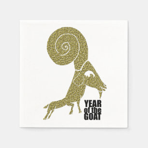 Ram Sheep Goat Year 2015 - Paper Napkins Serviette