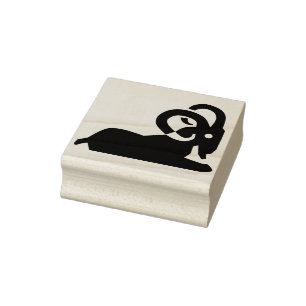 ram Silhouette Art Briefmarke Gummistempel