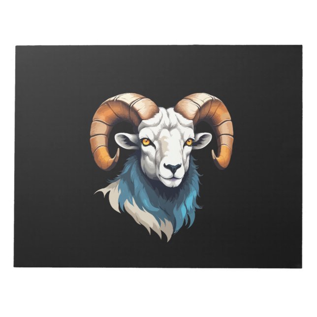 Ram Vector Art mit lebhaften Farben Notizblock (Vorderseite)