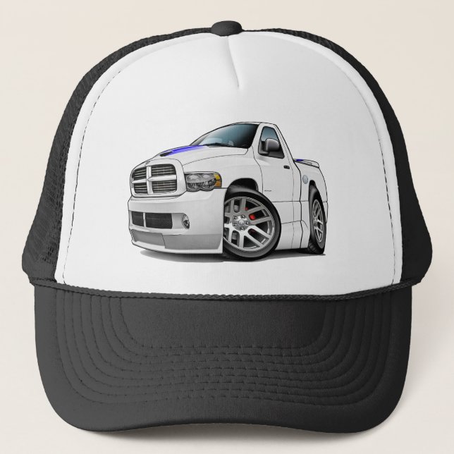 RAM-Weiß des Dodge-SRT10 Truckerkappe (Vorderseite)