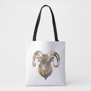 Ram Wildlife Nature Illustration Silhouette Style