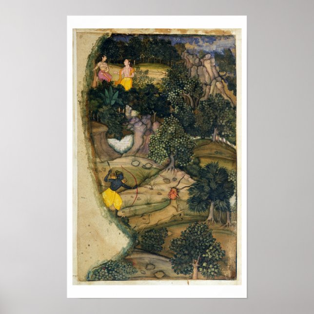 Rama auf der Jagd nach dem Golden Deer, von der Ra Poster (Vorne)