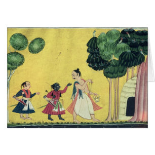 Rama und Lakshmana begleitet von Visvamitra