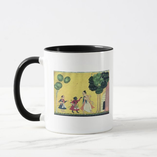 Rama und Lakshmana begleitet von Visvamitra Tasse (Links)