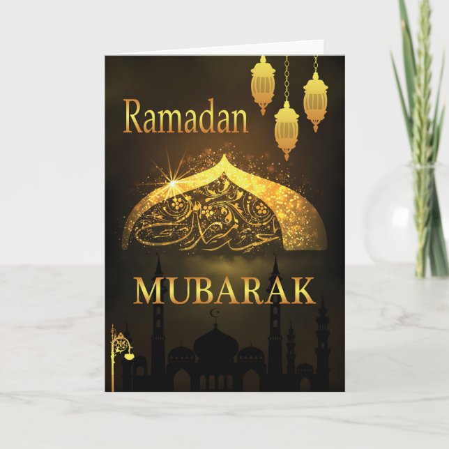 Ramadan Al Adha und Fiter Karte (Vorderseite)