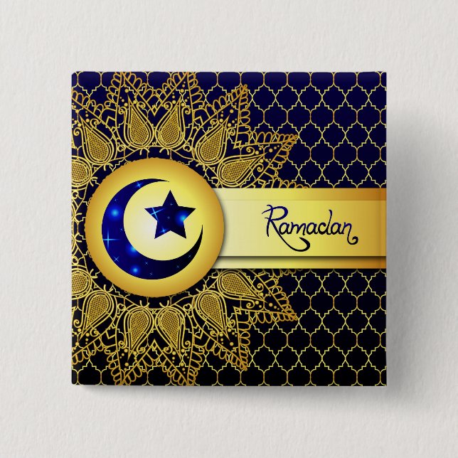 Ramadan Al Adha und Fitr Button (Vorderseite)