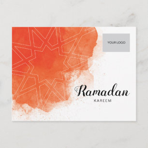 Ramadan Corporate Postcard - Orange Einladungspostkarte