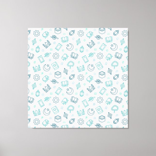 Ramadan Doodles Canvas Print Leinwanddruck (Vorderseite)