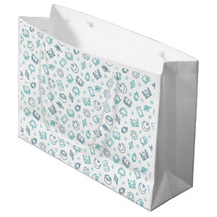 Ramadan Doodles Geschenktasche Große Geschenktüte