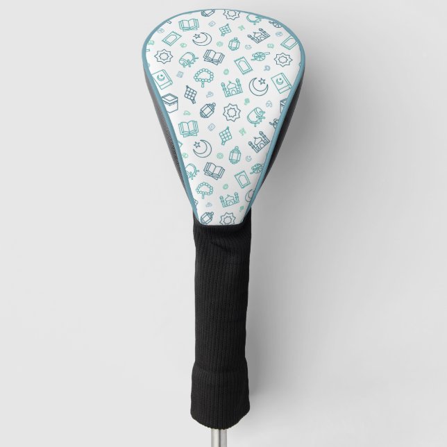 Ramadan Doodles Golf Club Abdeckung Headcover (Vorderseite)