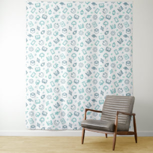 Ramadan Doodles Tapestry Wandteppich