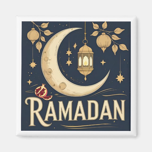 Ramadan fängt Licht, Rhythmus und Reflexion ein Magnet (Vorne)