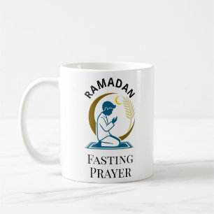 Ramadan-Fasten-Gebets-Mann-Islamische Vektorgrafik Kaffeetasse