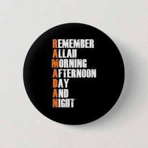 Ramadan Fasting Islam Muslime Allah Hajj Mecca Ges Button