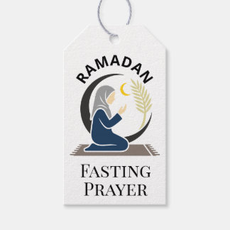 Ramadan Fasting Prayer Woman Hijab Islamic Graphic Geschenkanhänger