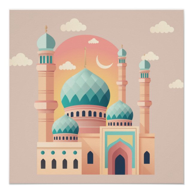 Ramadan-Feier-Wandbild  Poster (Vorderseite)