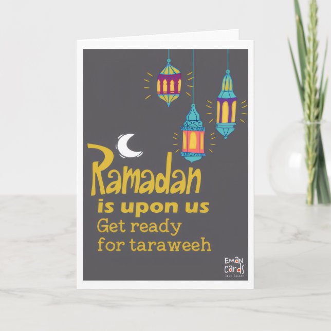 Ramadan - Heiliger Monat Segen - Taraweeh Karte (Vorderseite)