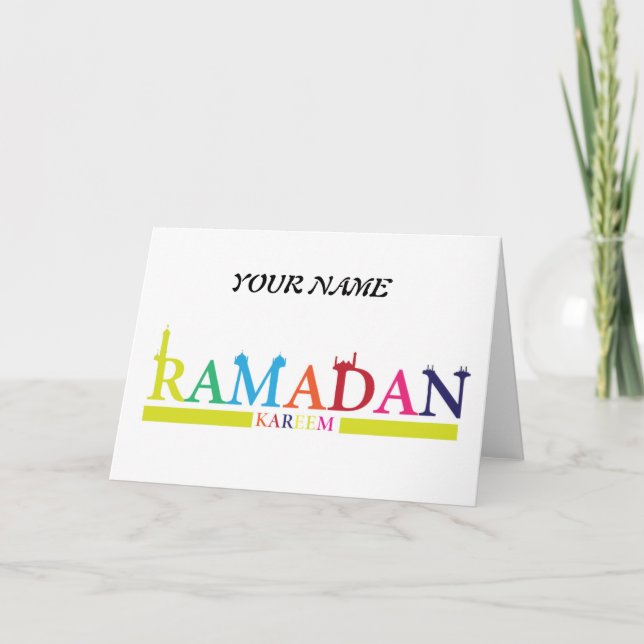 Ramadan Holiday Card Einladung (Vorderseite)